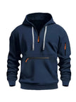 Urban Style | Men's Hoodie Sweater with Zippers & Adjustable Hood | Versatile Pullover for Modern Looks 8