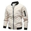 Urban Style | Men's Jacket with Ribbed Trim & Sleeve Pocket | Versatile Bomber for Year-Round Wear 1