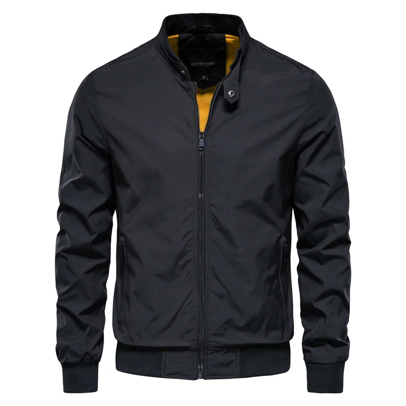 Urban Style | Men's Jacket with Ribbed Trim & Zip Closure | Casual Outerwear for Transitional Weather 0