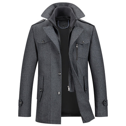 Urban Style | Men's Modern Trench Coat with Functional Pockets | Versatile Outerwear for Year-Round Wear 1