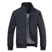 Urban Style | Men's Zip-Front Bomber Jacket with Ribbed Cuffs | Structured Fit for Autumn Comfort 3