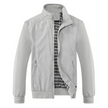 Urban Style | Men's Zip-Front Bomber Jacket with Ribbed Cuffs | Structured Fit for Autumn Comfort 5