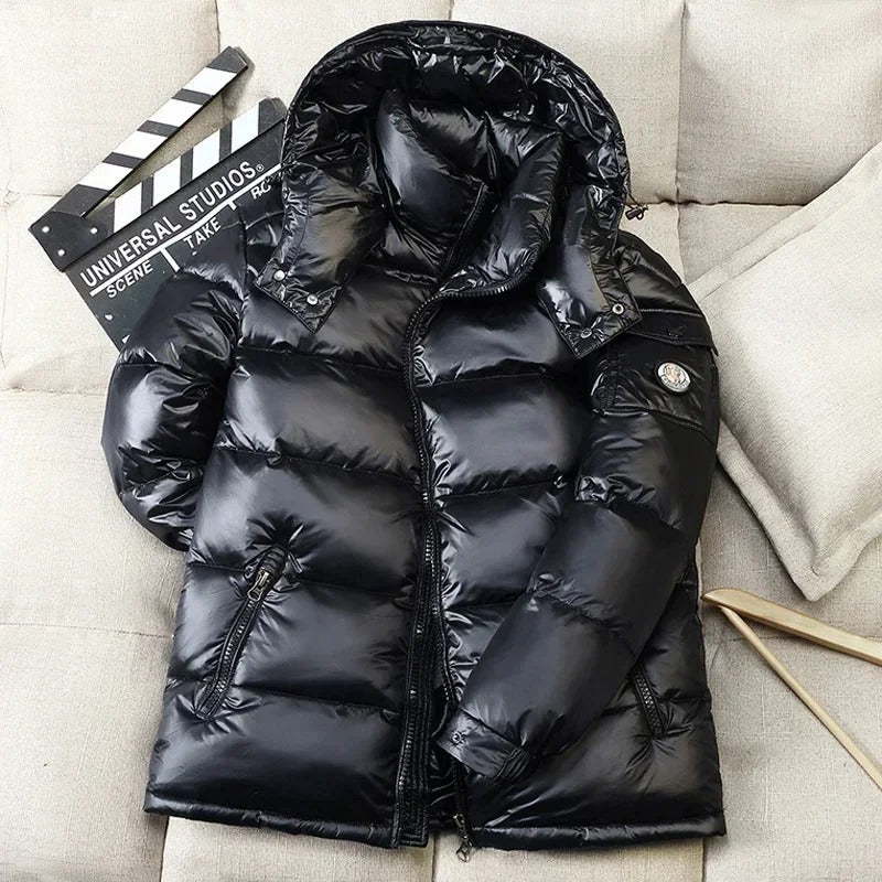 Urban Style | Short Down Jacket with Hood for Men | Contemporary Design for Cold Weather 0