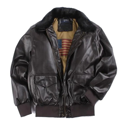 Vintage Style | Leather Motorcycle Jacket for Men with Classic Biker Design | Ideal for Layering and Everyday Wear 0