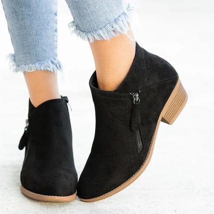 Caroline | Chic Zip-Heel Boots