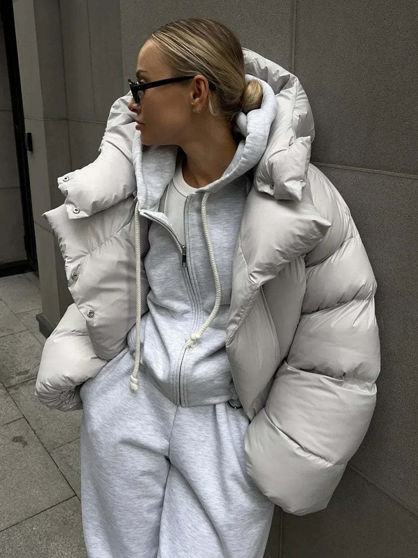 Caroline | Winter Oversized Puffer Jacket - Ultra-Warm, Cozy & Trendy Outerwear