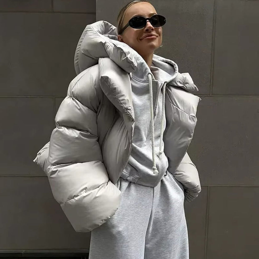 Caroline | Winter Oversized Puffer Jacket - Ultra-Warm, Cozy & Trendy Outerwear