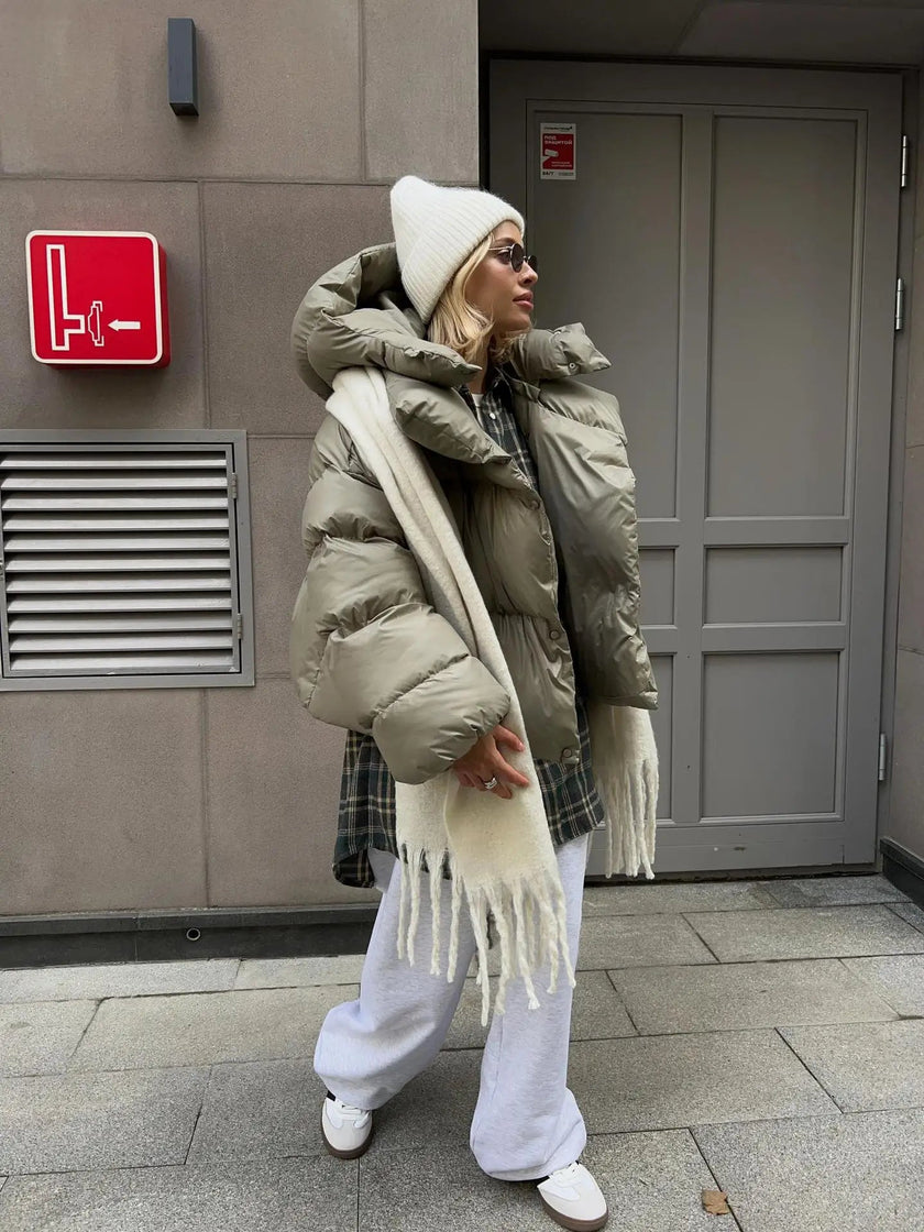 Caroline | Winter Oversized Puffer Jacket - Ultra-Warm, Cozy & Trendy Outerwear