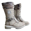 Brooklyn | Lace-Up Winter Boots with Cozy Knit Cuff