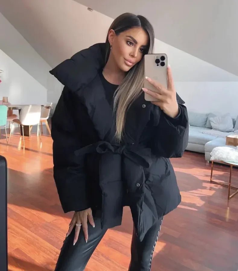 Brooklyn | Belted Winter Puffer Coat — Cozy & Chic
