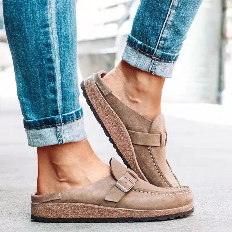 Emily | Casual Buckle Slip-On Loafers – Effortless Style & All-Day Comfort