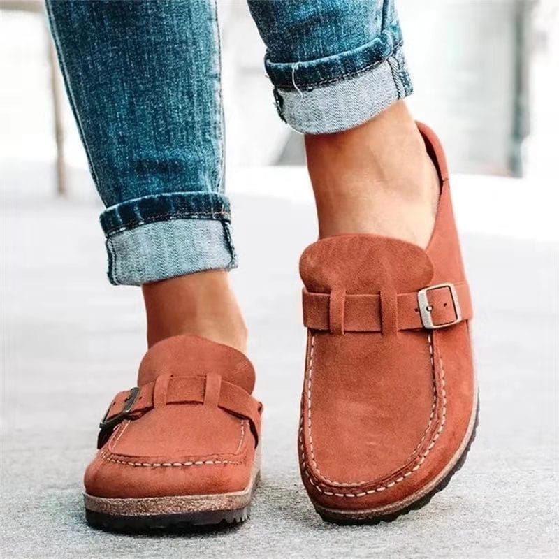Emily | Casual Buckle Slip-On Loafers – Effortless Style & All-Day Comfort