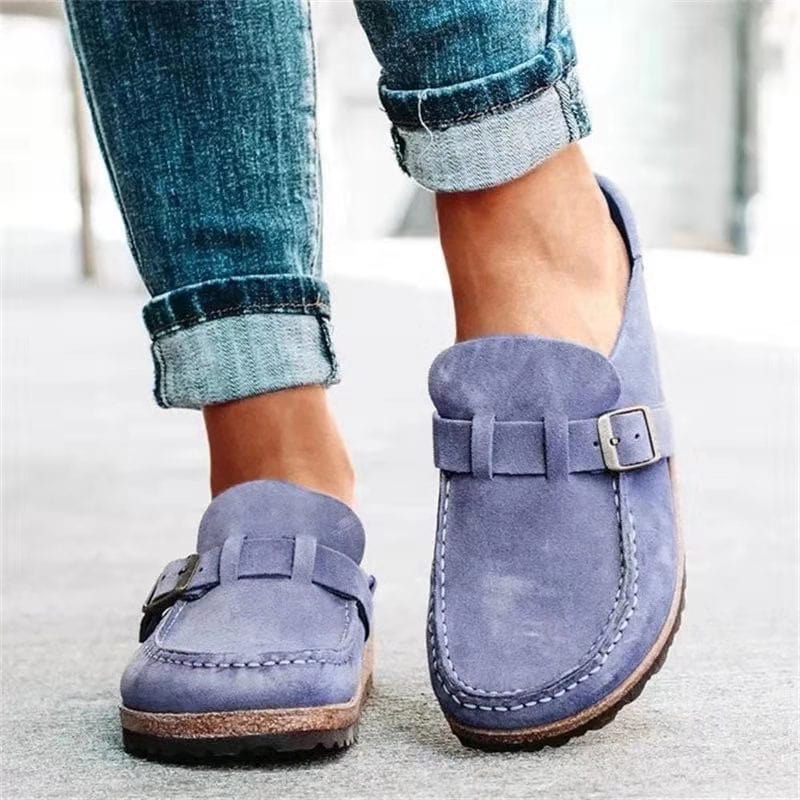 Emily | Casual Buckle Slip-On Loafers – Effortless Style & All-Day Comfort