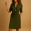 Chloe | Spring Belted Shirt Dress – Effortless Style with a Flattering Belted Silhouette