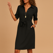 Chloe | Spring Belted Shirt Dress – Effortless Style with a Flattering Belted Silhouette