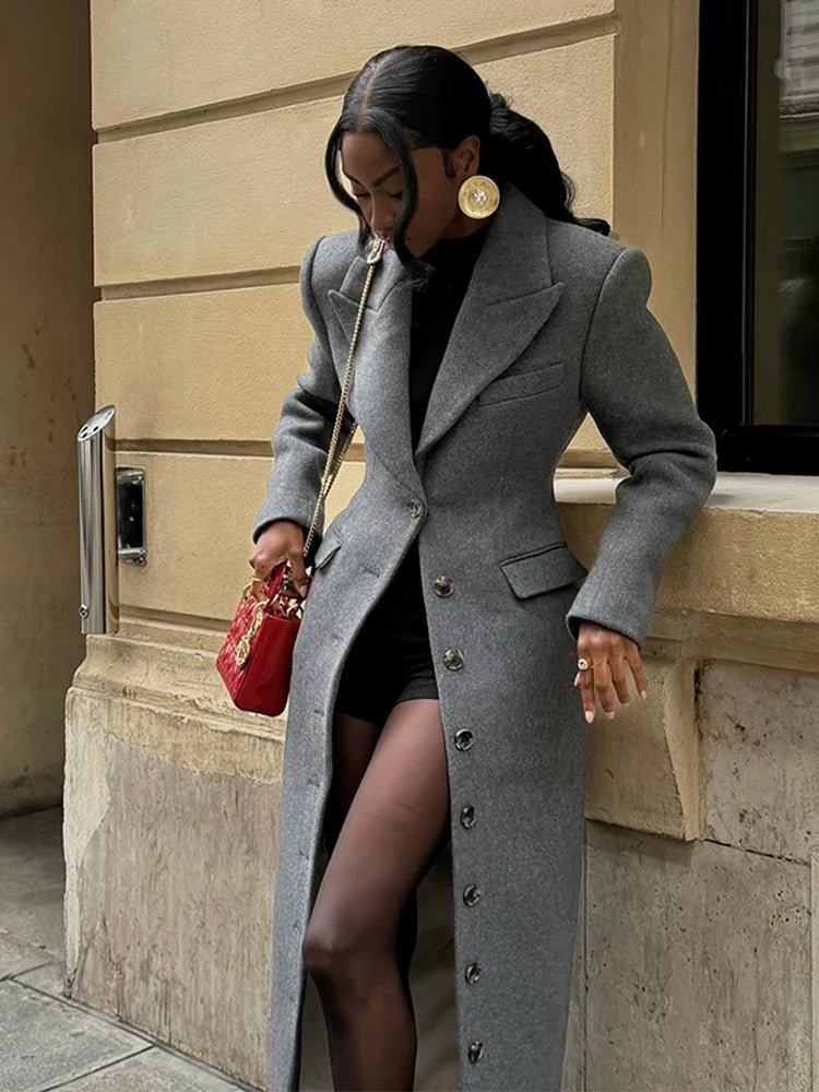 Daisy | Luxe Winter Long Coat with Button-Front Closure