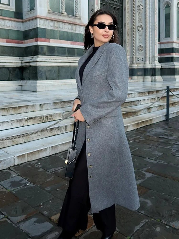 Daisy | Luxe Winter Long Coat with Button-Front Closure
