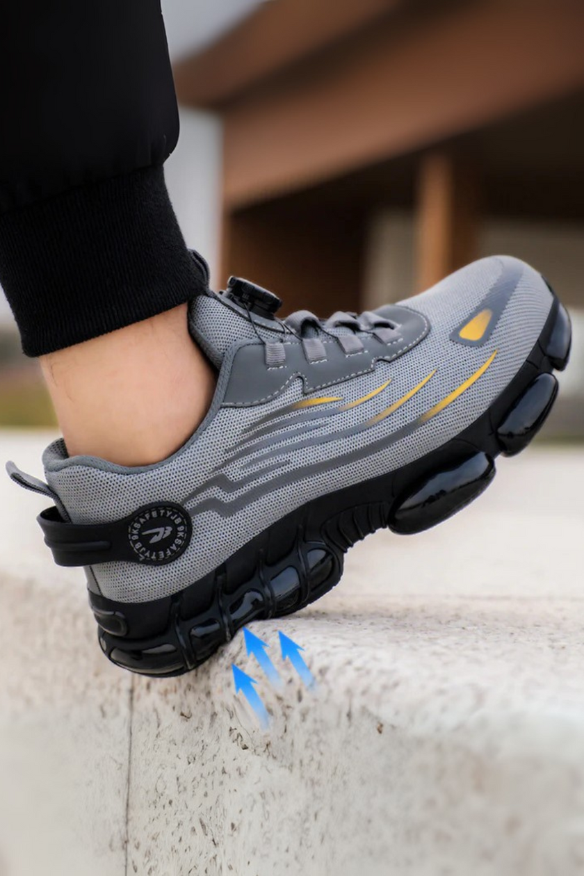 WorkGuard | Steel Toe Safety Shoes with Slip-Resistant Grip | Durable Work Boots for Comfort and Protection 6