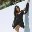 Charlotte | Chic Summer Long-Sleeve Mini Dress