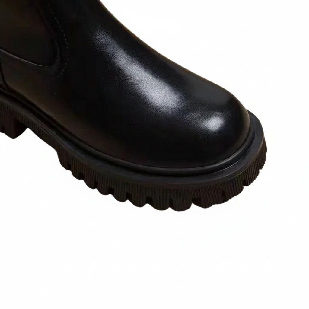 Alice | Spring Chunky Mid-Calf Boots – Trendy Chunky-Sole Style for Everyday Wear