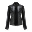 Heather | Classic Zip-Up Biker Jacket – Timeless Style with Modern Edge