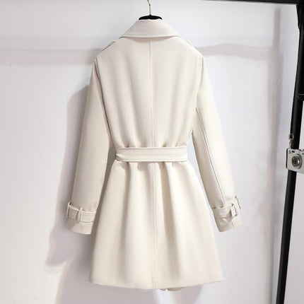 Ariana | Classic Lapel Belted Trench Coat - Timeless Style with a Flattering Belted Silhouette