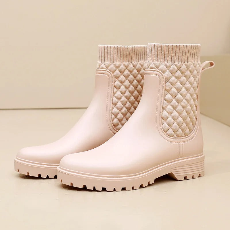 Emma | On-Trend Knit-Side Ankle Boots