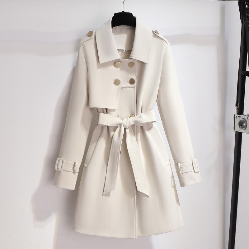 Ariana | Classic Lapel Belted Trench Coat - Timeless Style with a Flattering Belted Silhouette
