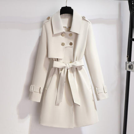 Ariana | Classic Lapel Belted Trench Coat - Timeless Style with a Flattering Belted Silhouette