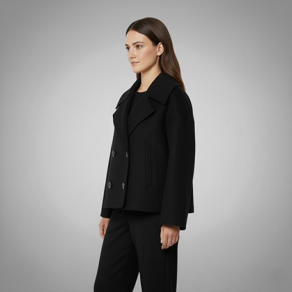 Georgia | Classic Double-Button Short Jacket – Timeless, Chic Everyday Wear