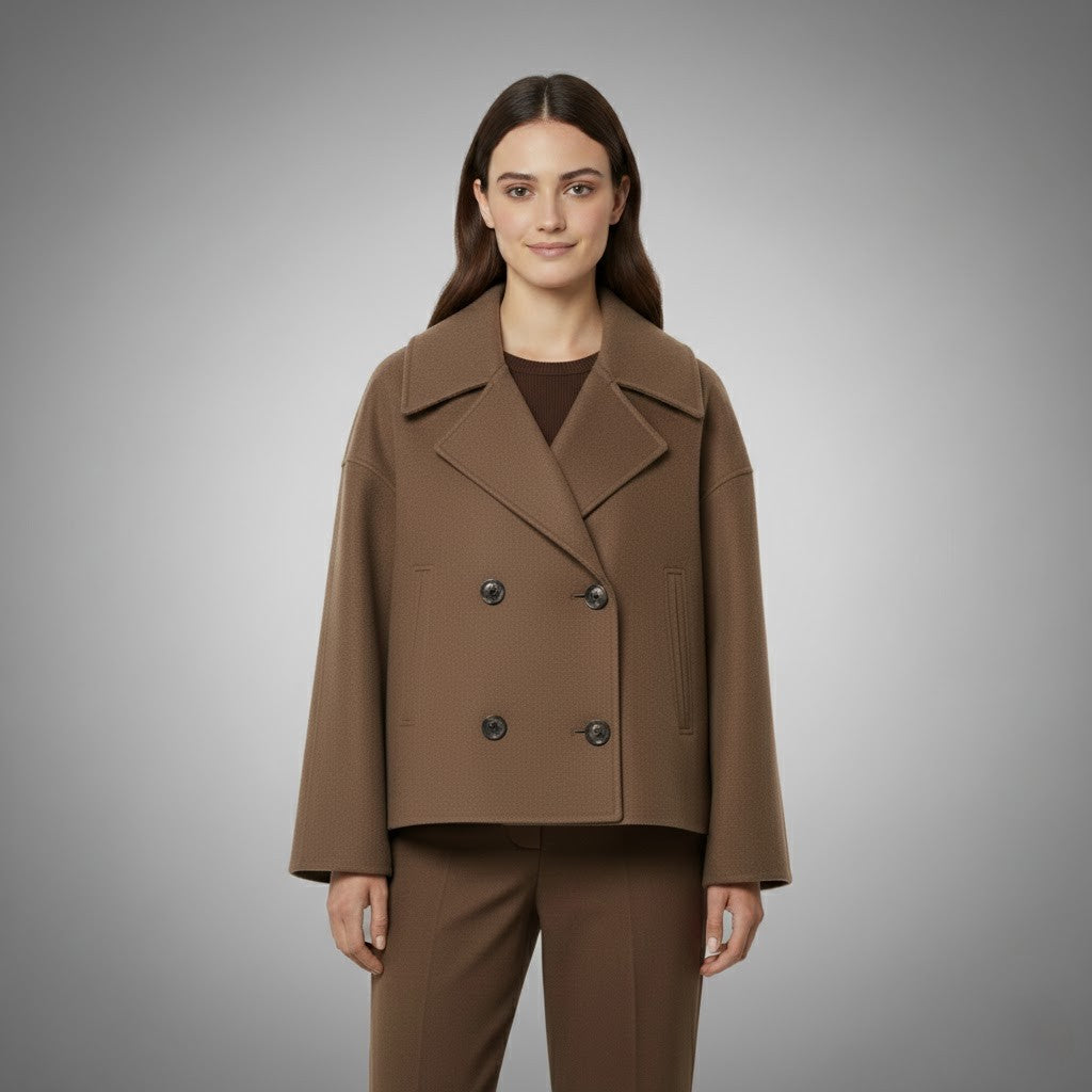 Georgia | Classic Double-Button Short Jacket – Timeless, Chic Everyday Wear