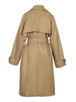 Caitlyn | Elegant Longline Office Trench Coat – Sophisticated, Tailored Outerwear