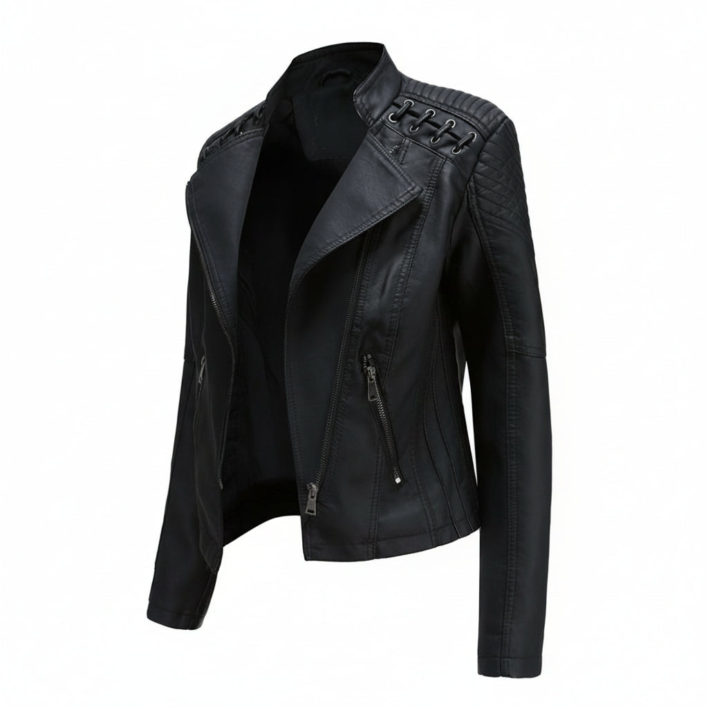 Jasmine | Trendy Zip-Front Jacket - Sleek, Fashion-Forward Outerwear