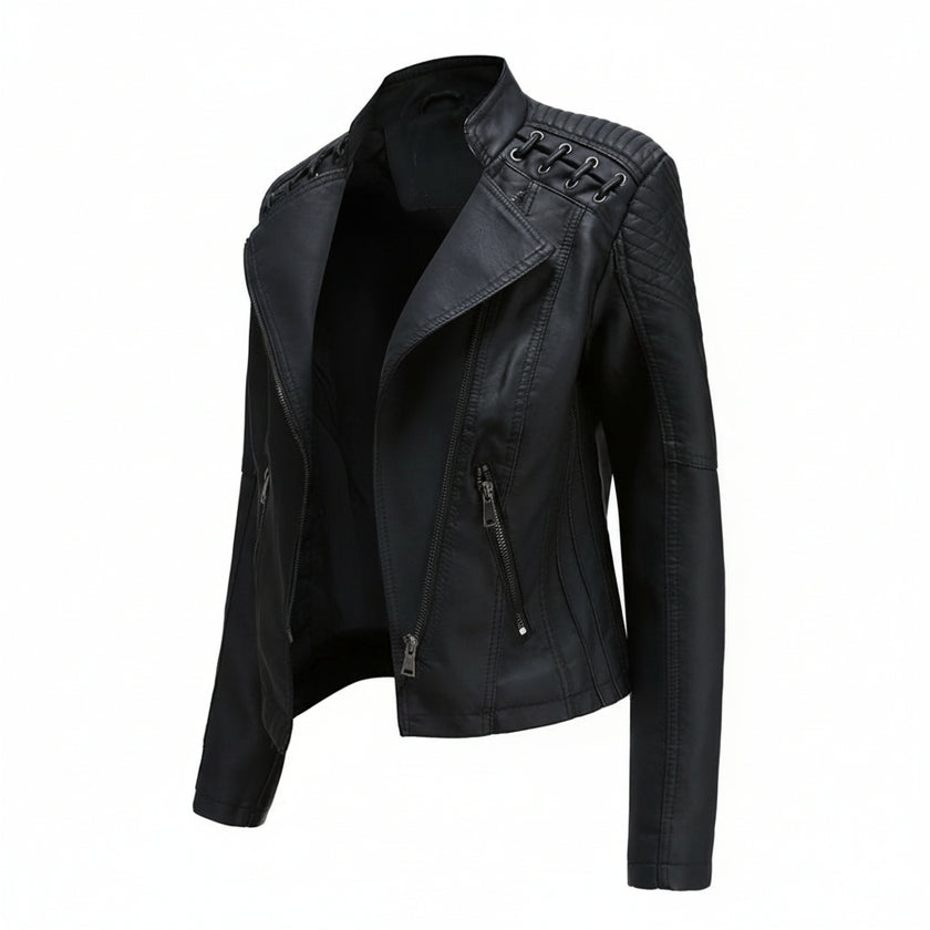 Jasmine | Trendy Zip-Front Jacket - Sleek, Fashion-Forward Outerwear