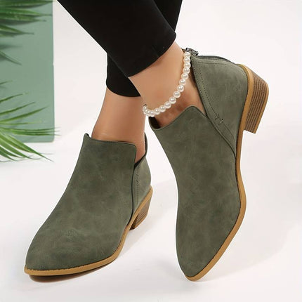 Caroline | Casual Low-Heel Slip-On Boots - Effortless Everyday Style