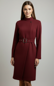 Camille | Belted Winter Midi Coat Dress