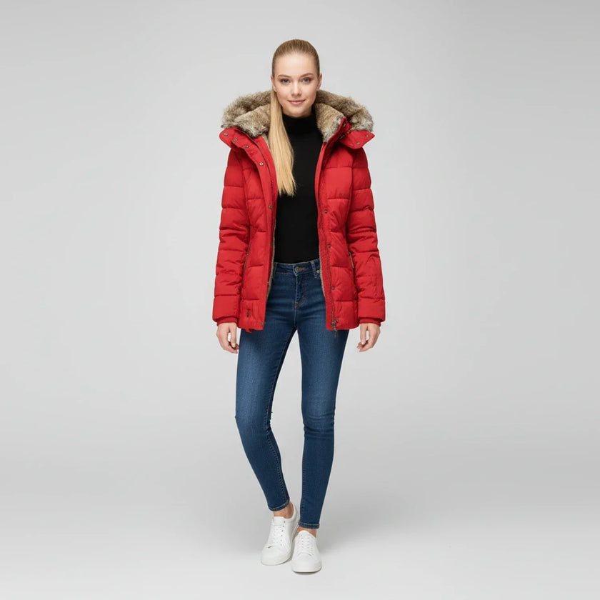 Erica | Quilted Hooded Puffer Jacket – Cozy, Stylish Winter Warmth