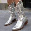 Clara | Gleaming Western-Style Boots