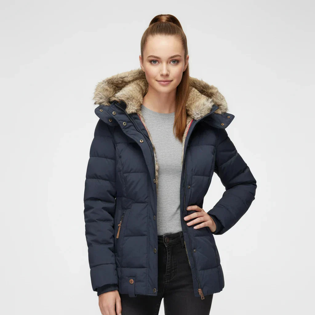Erica | Quilted Hooded Puffer Jacket – Cozy, Stylish Winter Warmth