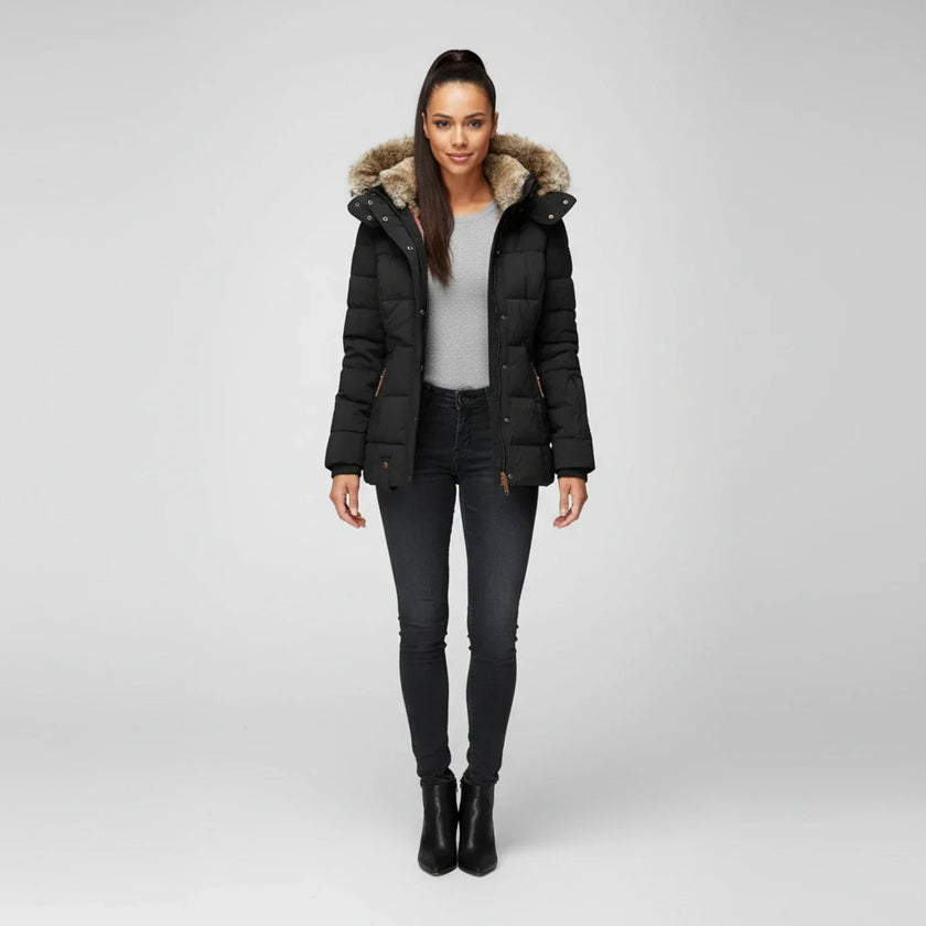 Erica | Quilted Hooded Puffer Jacket – Cozy, Stylish Winter Warmth