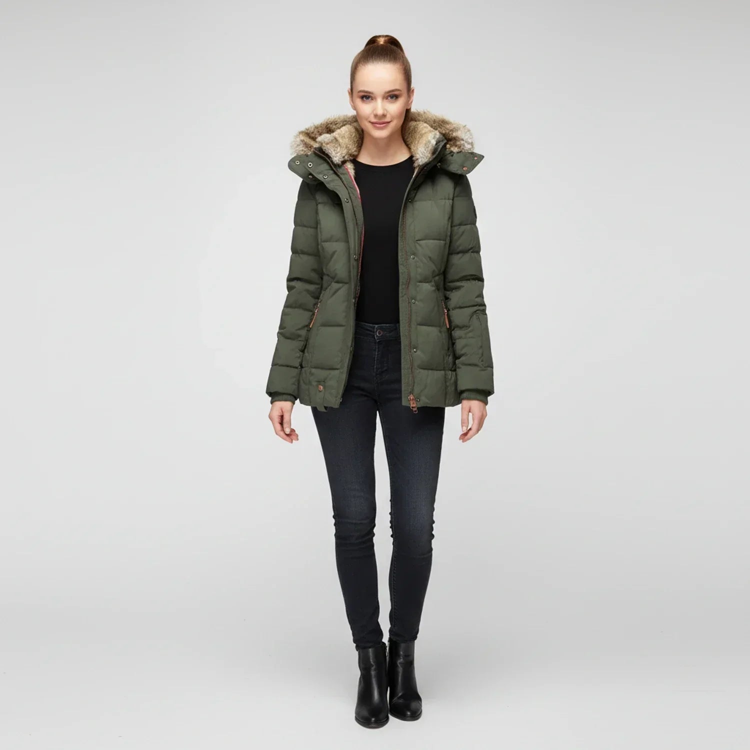 Erica | Quilted Hooded Puffer Jacket – Cozy, Stylish Winter Warmth