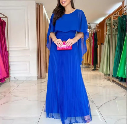 Hazel | Elegant Pleated Floor-Length Formal Dress