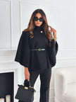 Eleanor | Elegant Belted Cape Jacket for Timeless Sophistication