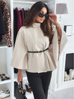 Eleanor | Elegant Belted Cape Jacket for Timeless Sophistication