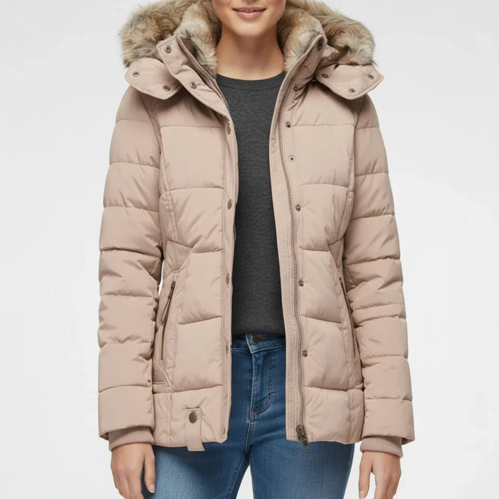 Erica | Quilted Hooded Puffer Jacket – Cozy, Stylish Winter Warmth