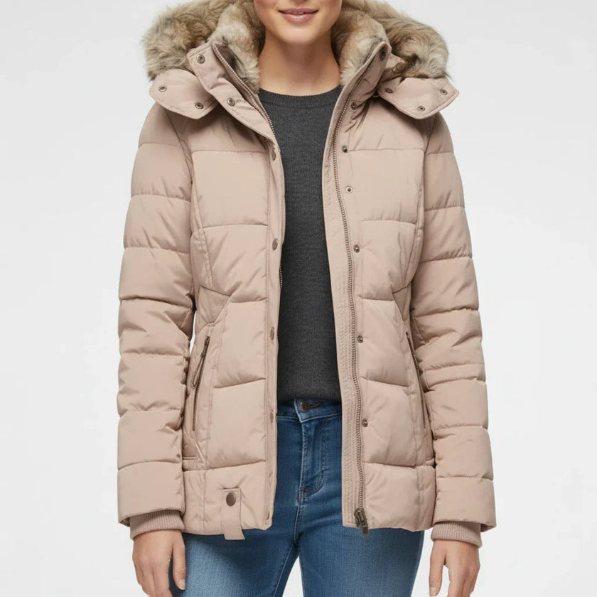 Erica | Quilted Hooded Puffer Jacket – Cozy, Stylish Winter Warmth