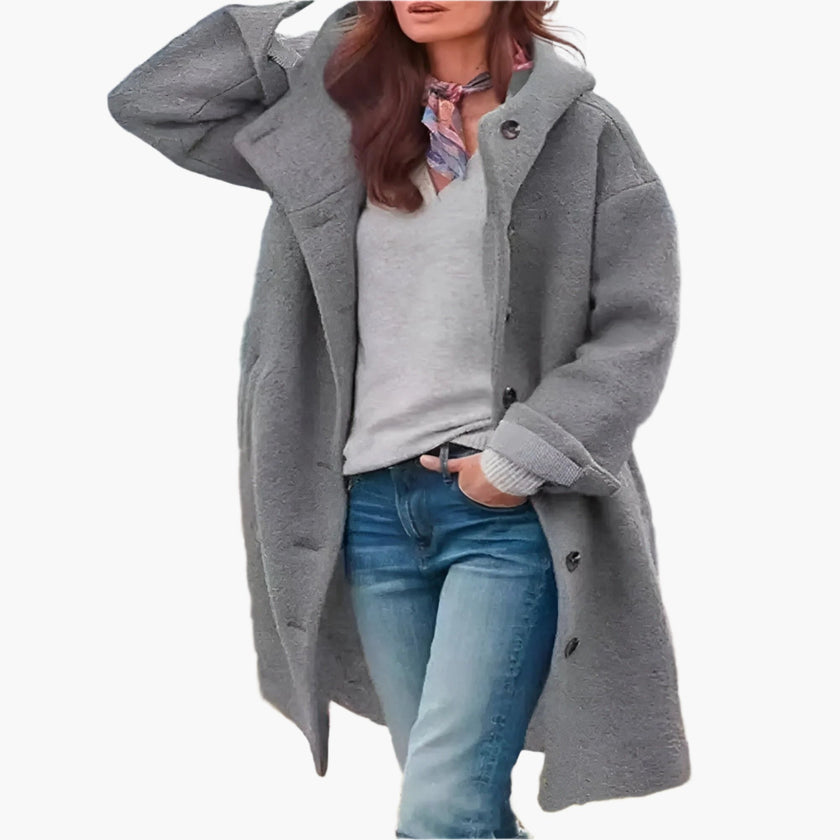 Elizabeth | Relaxed-Fit Long Winter Coat — Effortless Warmth and Style