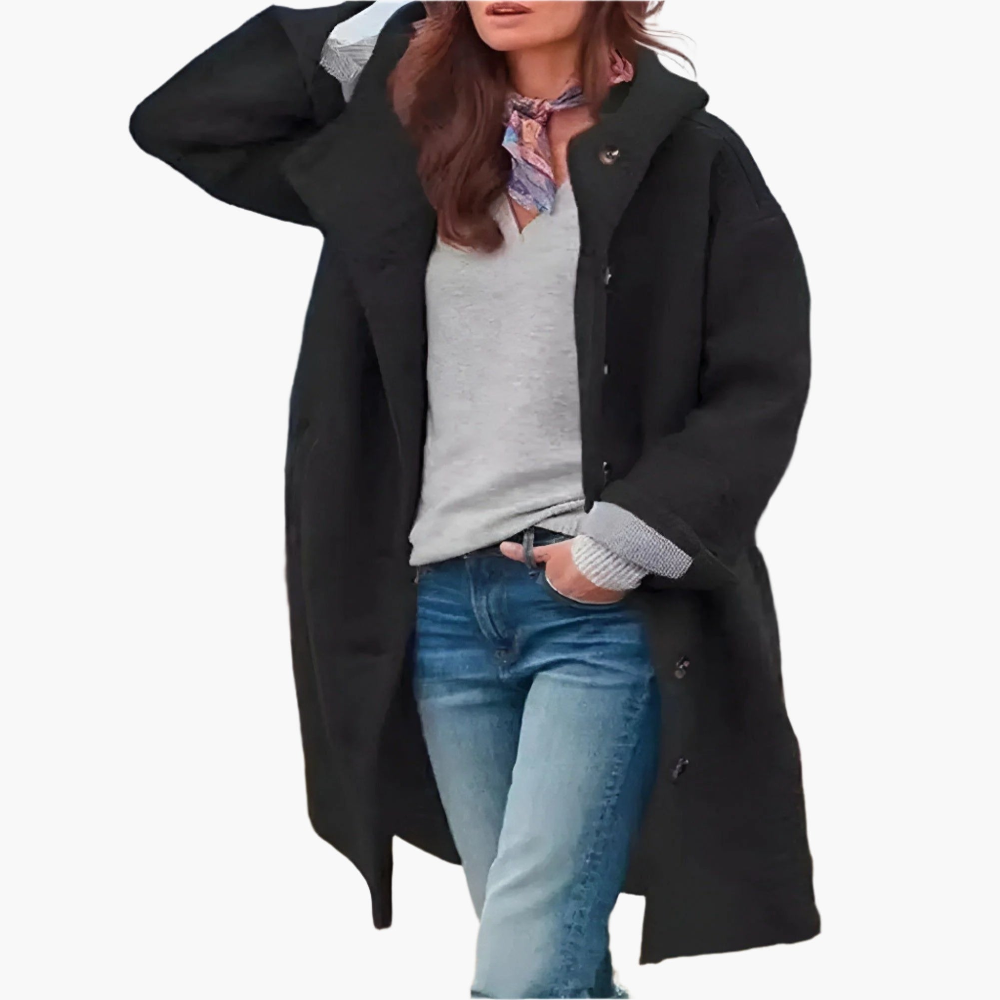 Elizabeth | Relaxed-Fit Long Winter Coat — Effortless Warmth and Style