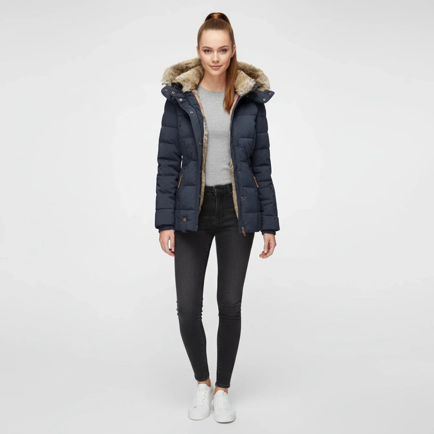 Erica | Quilted Hooded Puffer Jacket – Cozy, Stylish Winter Warmth