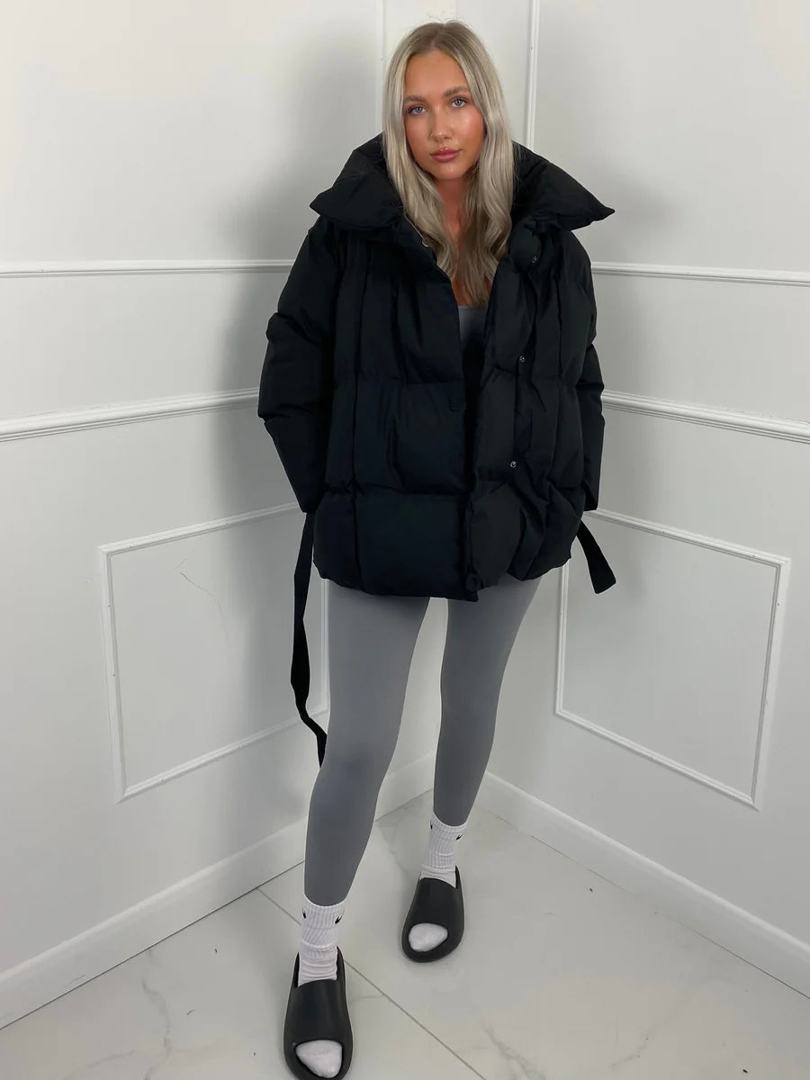 Brooklyn | Belted Winter Puffer Coat — Cozy & Chic